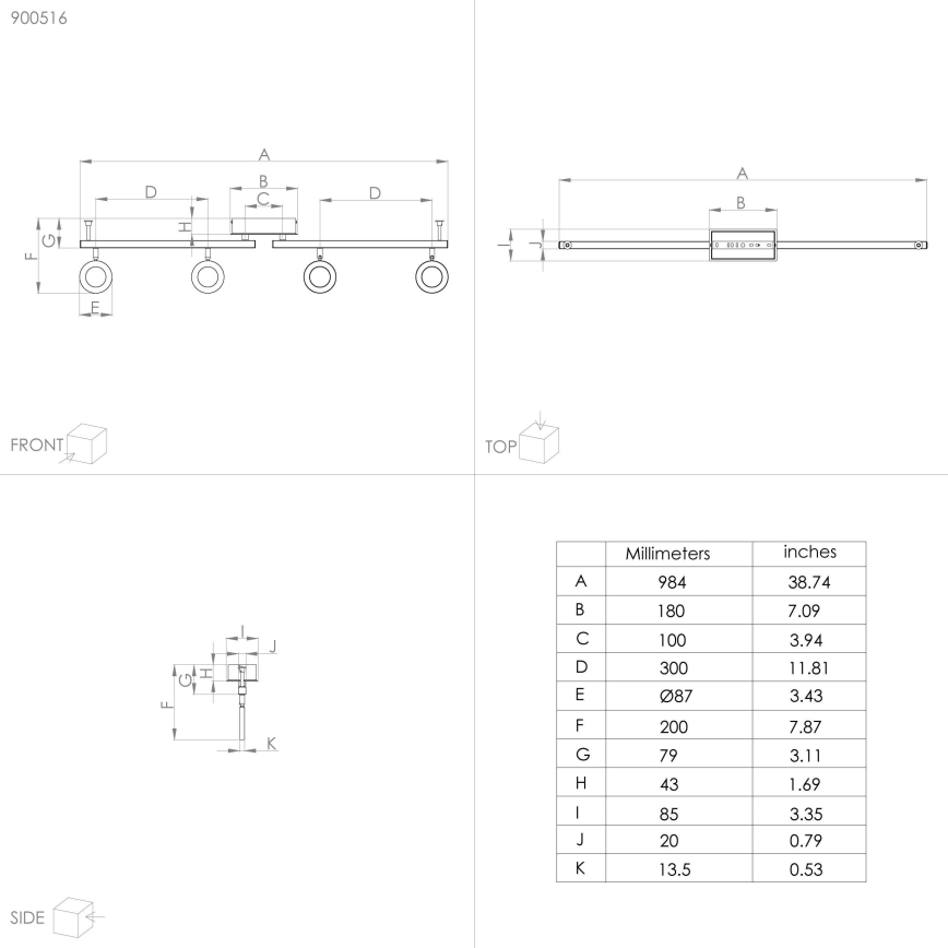 Eglo - LED-Strahler 4xLED/3,2W/230V + 2xLED/3,3W/230V