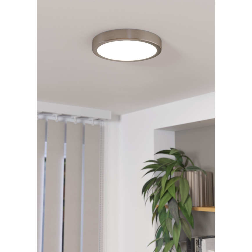 Eglo - Dimmbare LED-Deckenleuchte LED/17W/230V Chrom