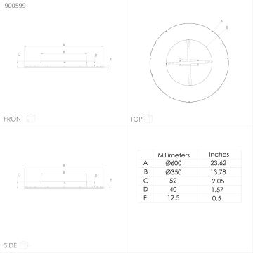 Eglo – Dimmbare LED-Deckenleuchte LED/35W/230V + Fernbedienung