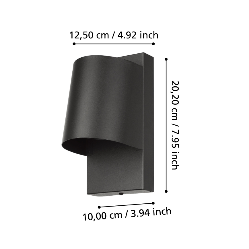 Eglo - LED-Wandleuchte für den Außenbereich 1xGU10/4,6W/230V IP54