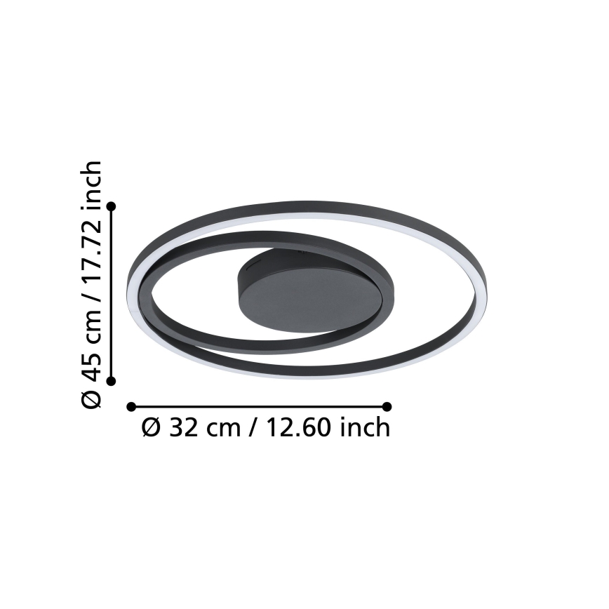 Eglo - Dimmbare RGBW-Deckenleuchte LED/21,5W/230V