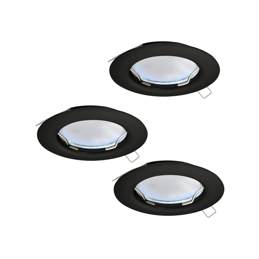 Eglo - SET 3x LED-Einbauleuchte PENETO 1xGU10/2,8W/230V