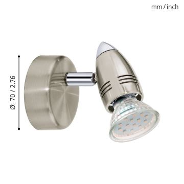 Eglo - LED Spotlight 1xGU10/3W/230V