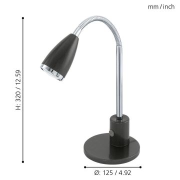 Eglo - die LED Tischlampe 1xGU10/3W/230V