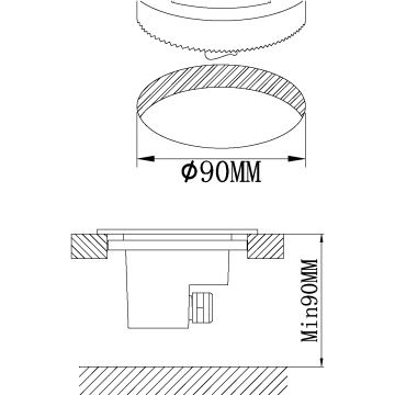 Eglo - LED-Einfahrtsleuchte für den Außenbereich LED/2,5W/230V IP67