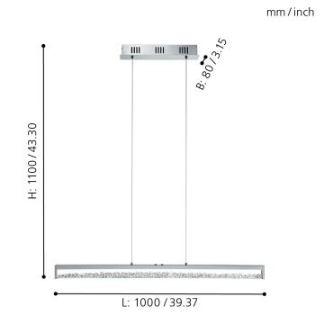 Eglo - LED-Dimmleuchte LED/32W/230V