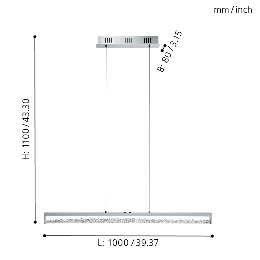 Eglo - LED-Dimmleuchte LED/32W/230V