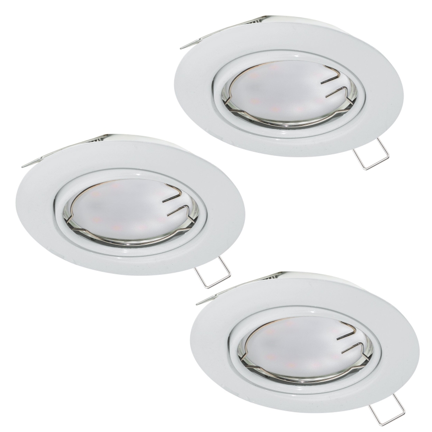 Eglo - SET 3x LED Einbauleuchte PENETO 3xGU10-LED/5W/230V