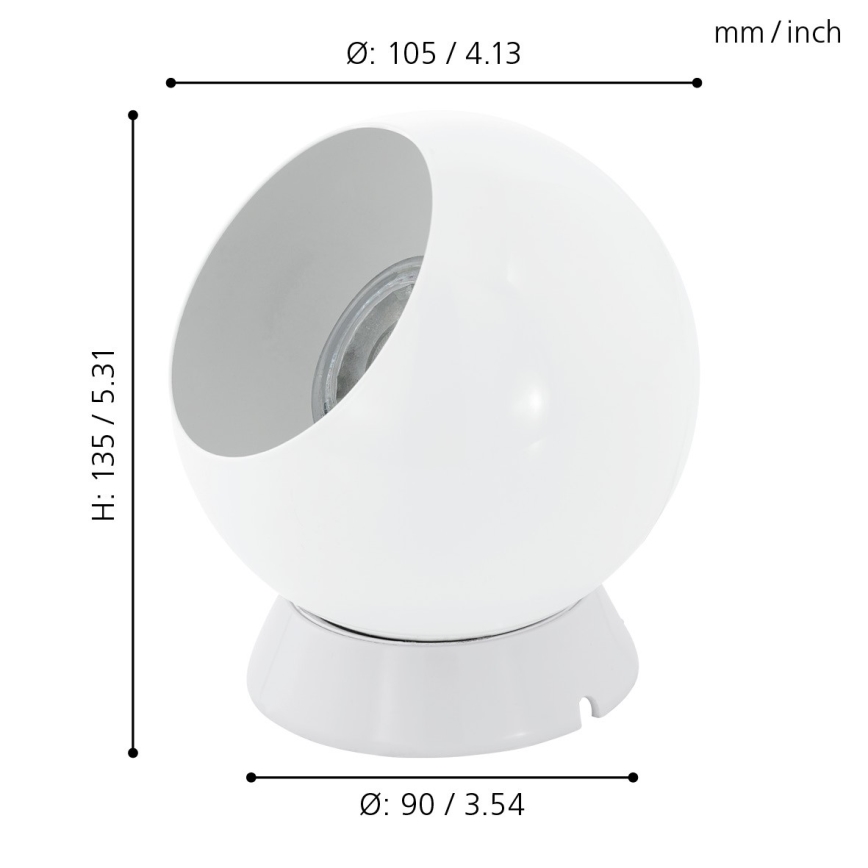 Eglo - Tisch- / Wandlampe 1xGU10-LED/3,3W/230V