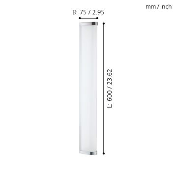 Eglo - LED Badezimmerleuchte 1xLED/16W/230V