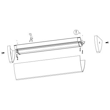 Eglo - LED Badezimmerleuchte 1xLED/16W/230V