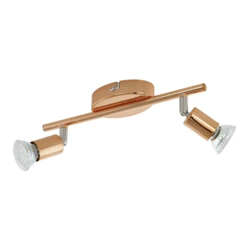 Eglo 94773 - LED Spotlight BUZZ-COPPER 2xGU10/3W/230V