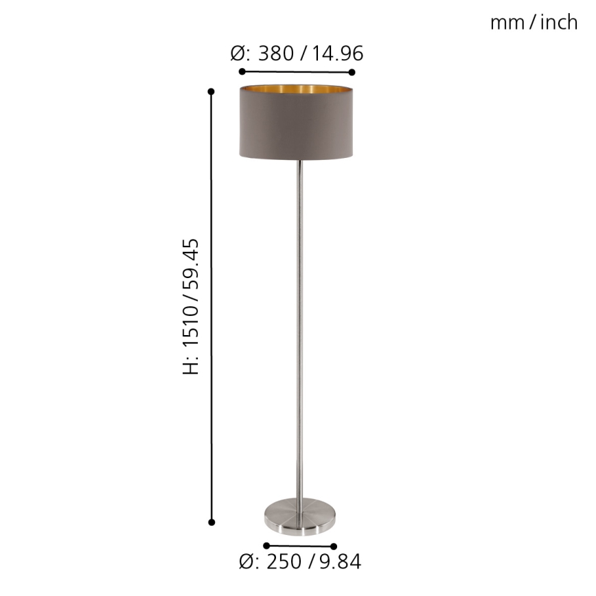 Eglo - Stehlampe 1xE27/60W/230V