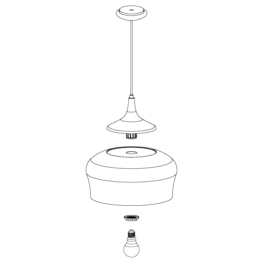 Eglo - Kronleuchter 1xE27/60W/230V