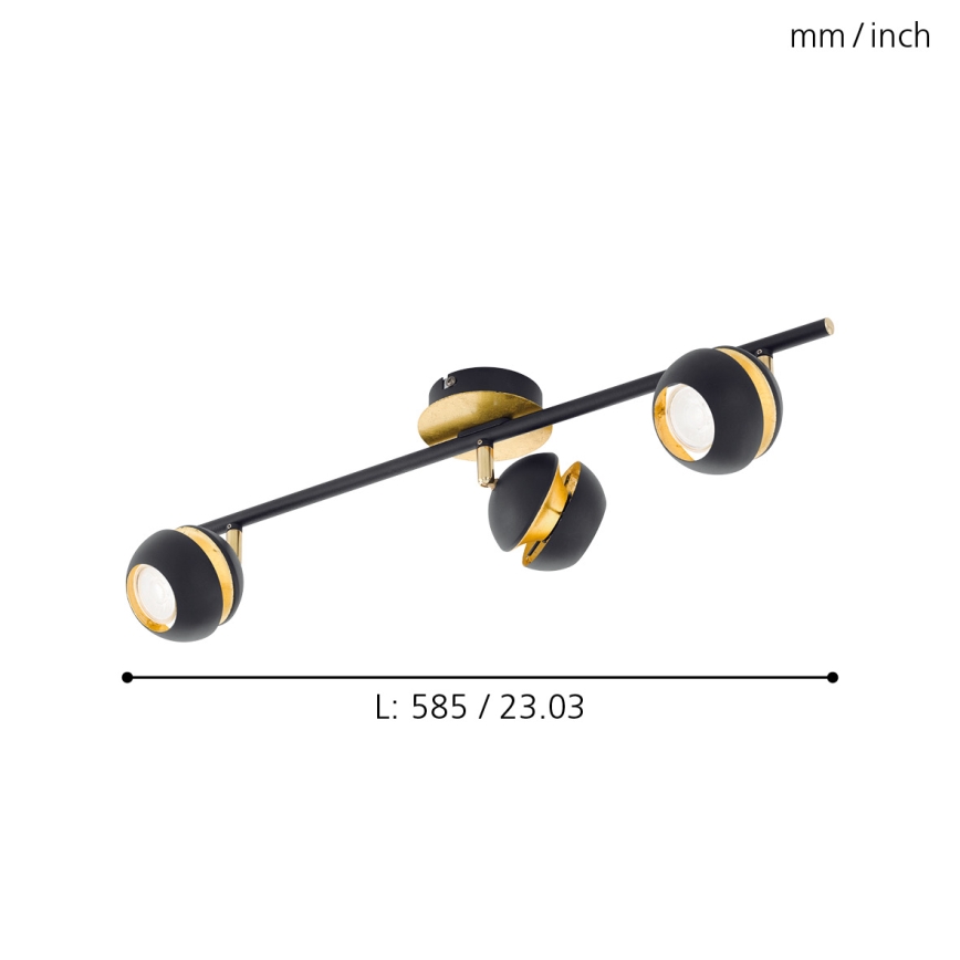 Eglo - LED Spotleuchte 3xGU10-LED/4W/230V