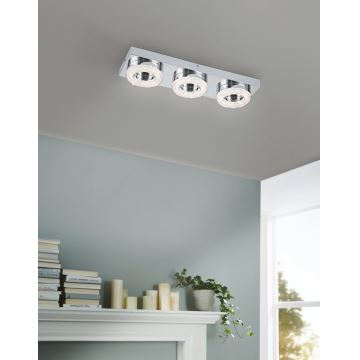 Eglo - LED Kristall Deckenleuchte 3xLED/4W/230V