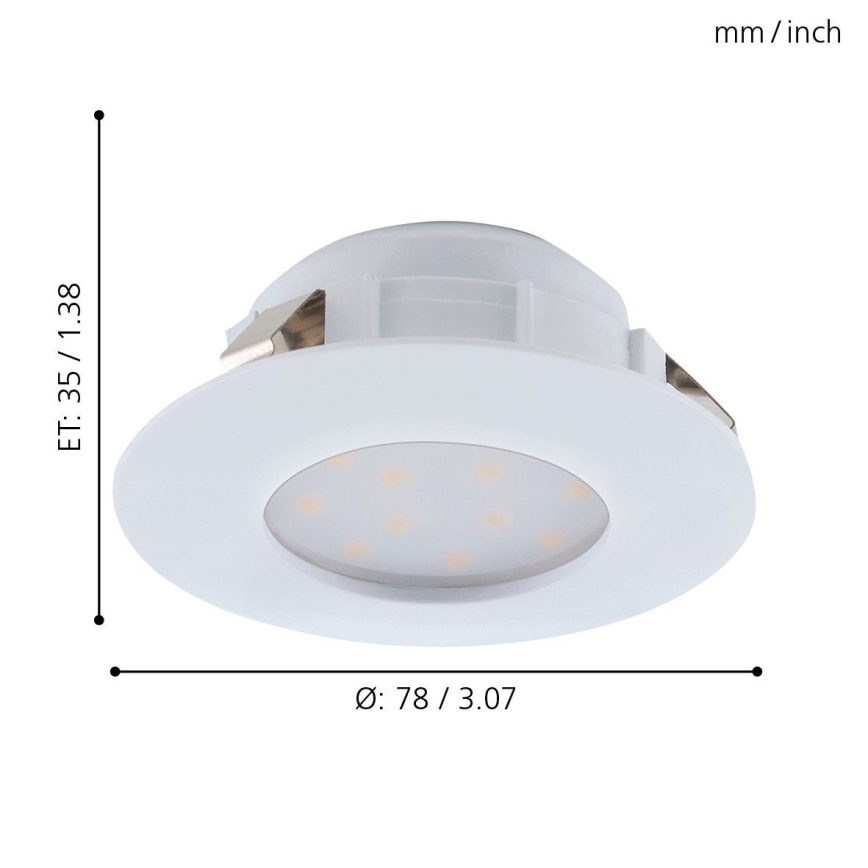 Eglo - LED Einbauleuchte 1xLED/6W/230V