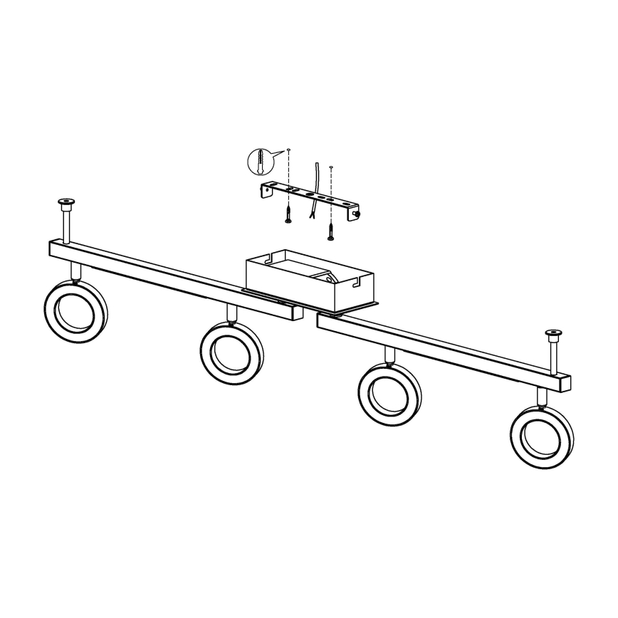 Eglo - Spotlight 4xLED/3,2W + 2xLED/3,3/230V