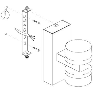 Eglo - Dimmbare LED-Wandleuchte für das Badezimmer  2xLED/7,2W/ IP44