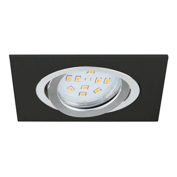 Eglo 96759 - LED Einbauleuchte TERNI 1 1xGU10/5W/230V schwarz