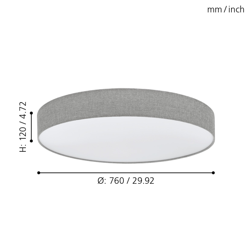 Eglo - LED dimmbare Deckenbeleuchtung LED/60W/230V