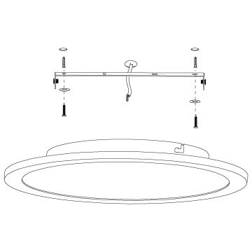 Eglo – Dimmbare LED-Deckenleuchte LED/19,5W/230V + Fernbedienung