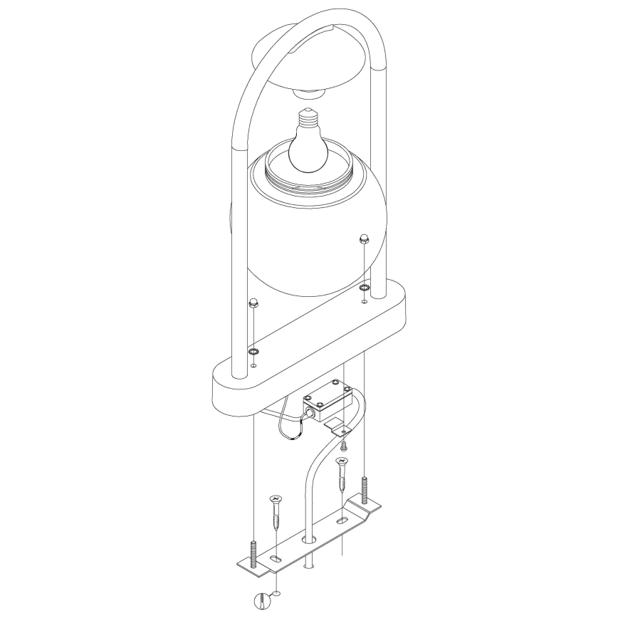 Eglo - Außenlampe 1xE27/28W/230V IP44