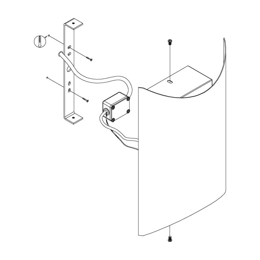 Eglo - LED Auβen-Wandbeleuchtung LED/10W/230V IP44