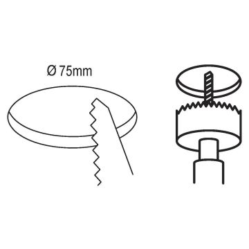 Eglo - LED Badezimmer-Einbauleuchte LED/2,7W/230V IP44