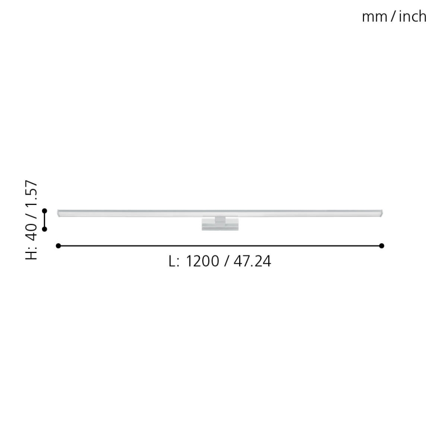 Eglo - LED-Spiegelbeleuchtung für Badezimmer LED/14W/230V 4000K 120 cm IP44