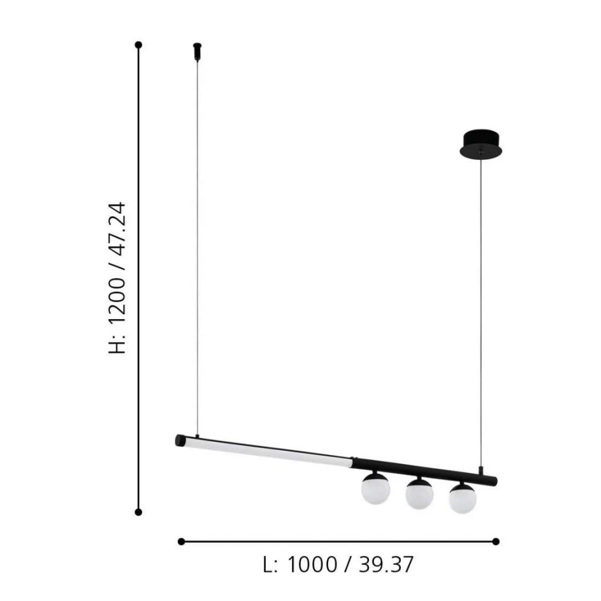 Eglo - LED Hängeleuchte LED/22W/230V