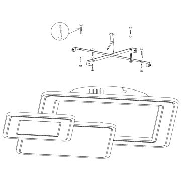 Eglo - LED-Deckenleuchte 3xLED/12W/230V