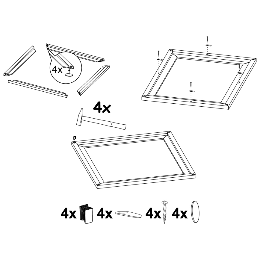 Eglo - Rahmen für Leuchte 340x340 mm