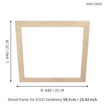 Eglo - Rahmen für Leuchte 640x640 mm