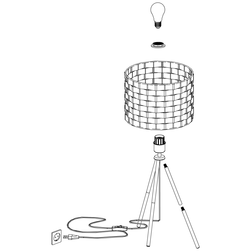 Eglo - Tischlampe 1xE27/40W/230V