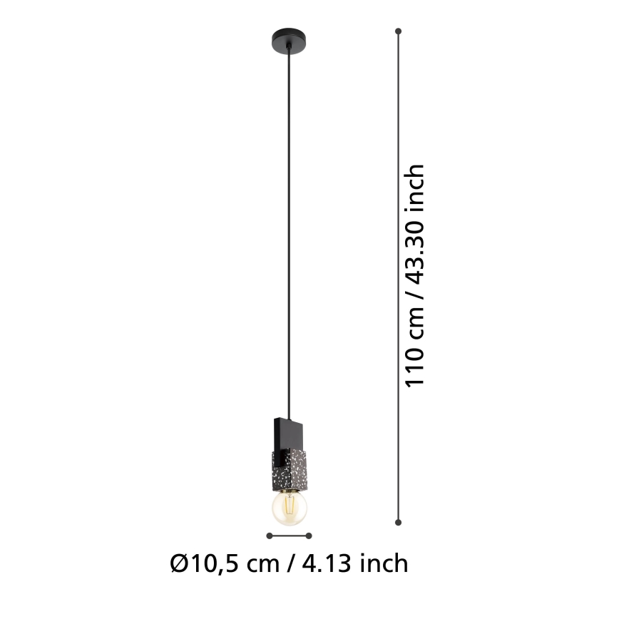 Eglo  - Kronleuchter an einer Schnur  1xE27/40W/230V