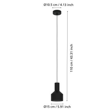 Eglo - Hängeleuchte 1xE27/40W/230V