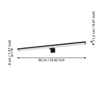 Eglo - LED-Spiegelbeleuchtung für Badezimmer LED/11W/230V 4000K 60 cm IP44