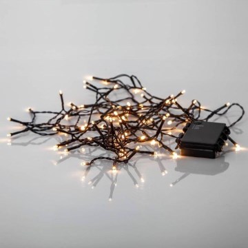 Eglo - LED-Weihnachtslichterkette für den Außenbereich 80xLED/3xAA 6,1m IP44