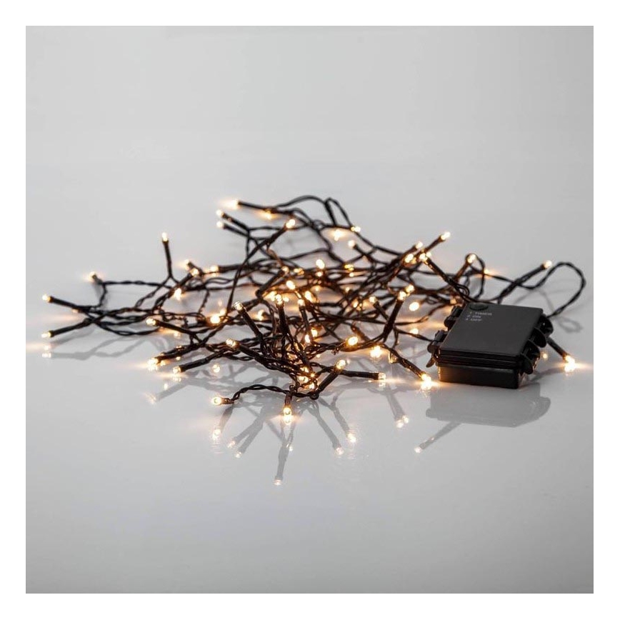 Eglo - LED-Weihnachtslichterkette für den Außenbereich 80xLED/3xAA 6,1m IP44