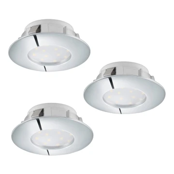 Eglo - SET 3x LED Einbauleuchte PINEDA 1xLED/6W/230V