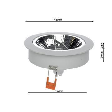 Einbaubeleuchtung REDONDO 1xAR111 - GU10/25W/230V