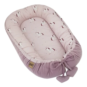 EKO – Baumwoll-Babynest UNICORN 90x60 cm