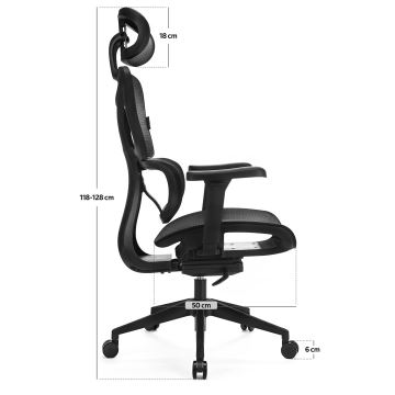 Ergonomischer Bürostuhl LEVANO schwarz