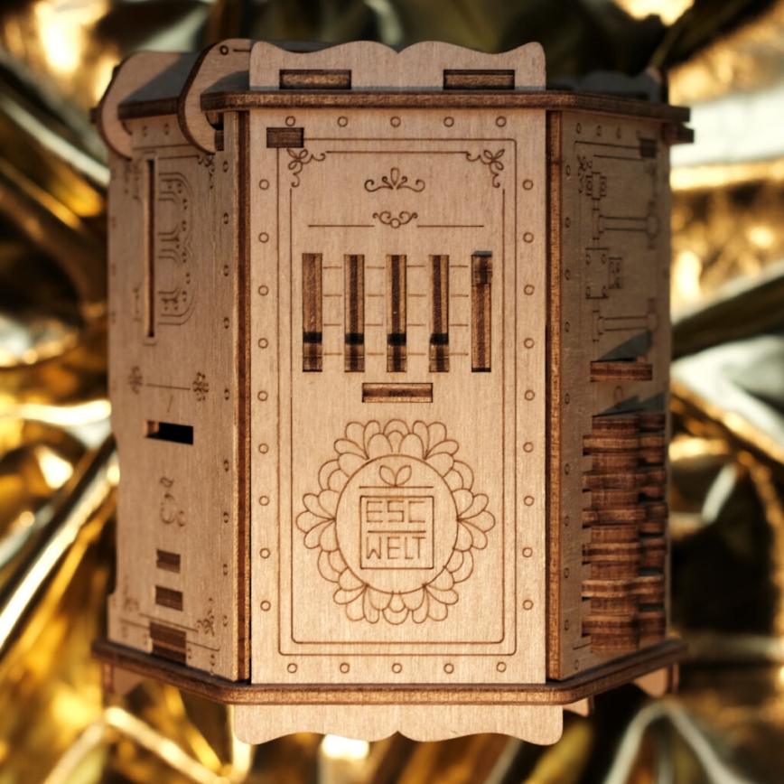 EscapeWelt - Mechanisches 3D-Holzpuzzle Fort Knox Pro