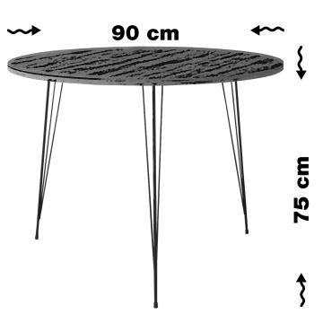 Esstisch SANDALF 75x90 cm weiß