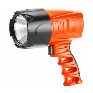 Extol - LED-Taschenlampe LED/3W/1500 mAh/3,7V IPX4 orange/schwarz