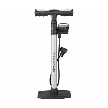 Extol Premium – Fahrradpumpe mit Manometer und Ablassventil