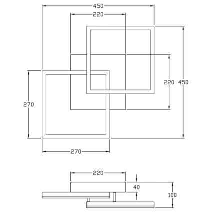 Fabas Luce 3394-22-102 - Dimmbare LED-Deckenleuchte BARD LED/39W/230V 3000K weiß