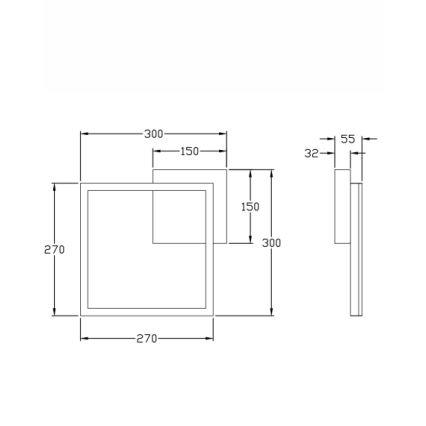 Fabas Luce 3394-23-102 - Dimmbare LED-Deckenleuchte BARD LED/22W/230V 4000K weiß